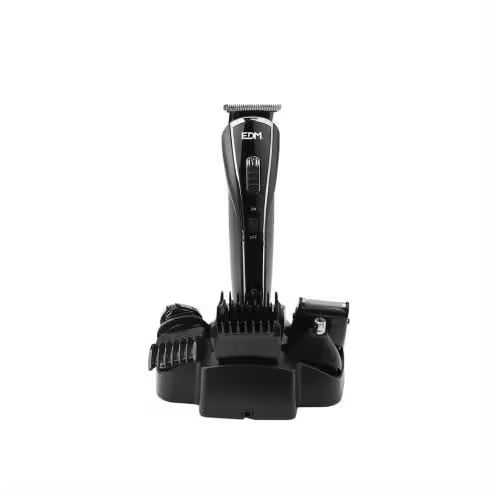 EDM Conjunto Máquina Corta Cabellos 5 En 1 Recargable 10W Negro - 07599 Conjunto corta cabellos Artículos y Complementos Higiene Cortapelos - 1