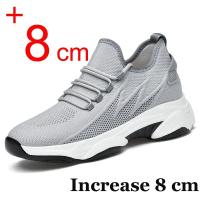 Zapatos Deportivos Casuales Para Hombres Con Altura Oculta 6CM Transpirables Malla Suela De Goma Tamaño True Fit - details 8