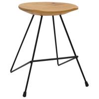 vidaXL Taburetes de cocina 2 unidades madera de teca maciza - details 1