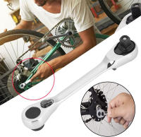 Llave De Enchufe Doble Cabeza 2 En 1 Mini Llave De Destornillador Con Mango 72 Dientes Herramienta Rápida Para Instalación - details 14