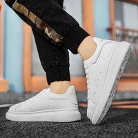 Zapatos De Cuero Blanco Para Hombre Zapatillas Deportivas Transpirables Plataforma Casual Para Caminar Y Correr Zapatos De Tenis Para Mujer - details 17