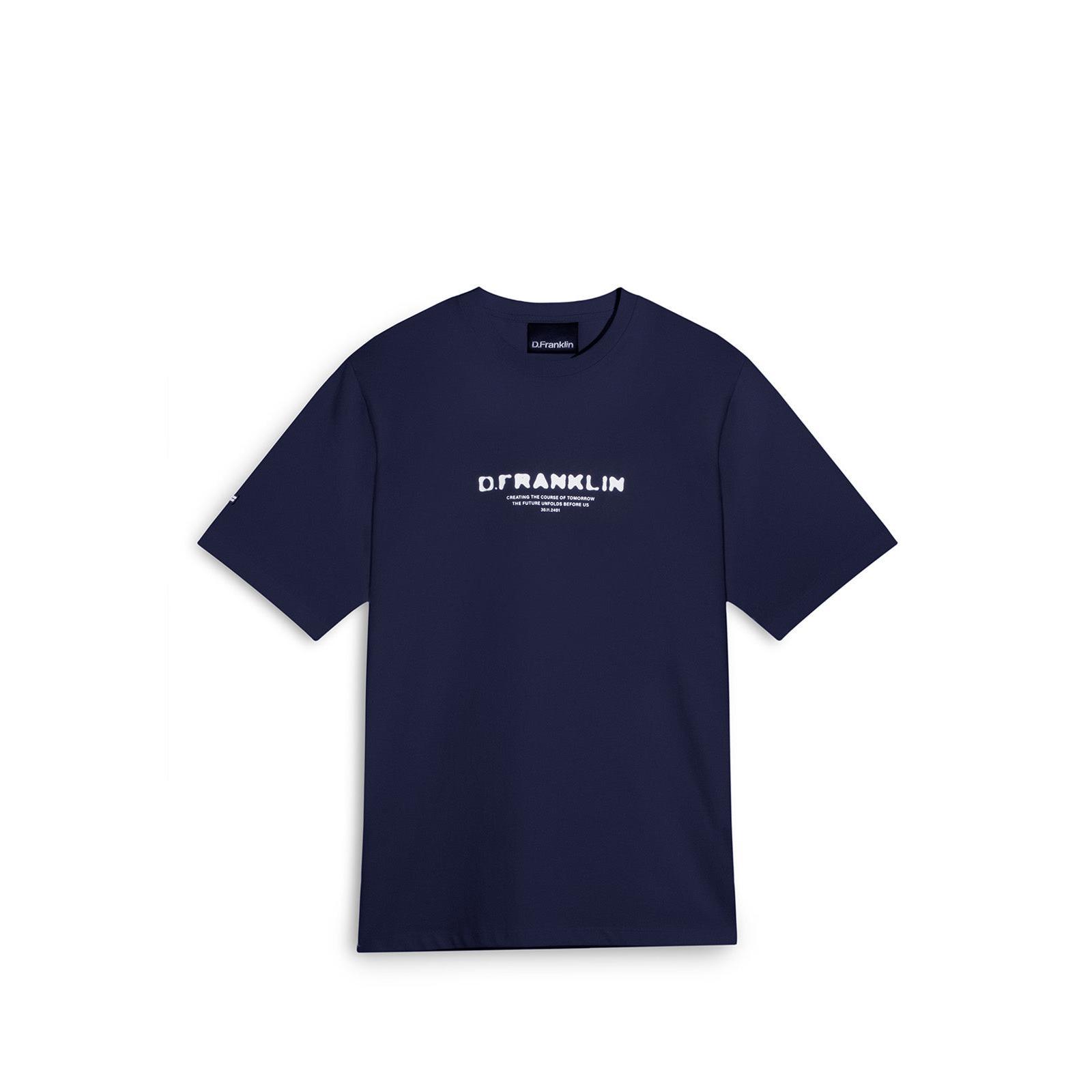 D.Franklin Camiseta Tomorrow Negra   Blanca Hombre  - Camiseta Unisex - Moda casual Unisex