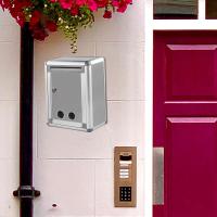 Caja De Correo De Pared Con Cerradura Caja De Colección Vertical Metálica Antirrosa Caja De Poste Metálico Para Exterior Sugerencia - details 7