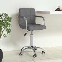 vidaXL Silla de oficina giratoria tela en color Gris oscuro/Negro/Gris claro y más | cómodas modernas ergonómicas para comedor cocina salón hogar - details 2