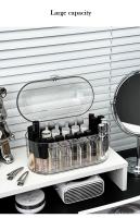Organizador De Labiales Acrílico Con 20 Slots Y Tapa Caja De Almacenamiento Para Maquillaje Resistente Al Polvo Giratorio Para Cosméticos - details 4