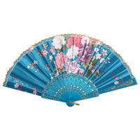 Abanico De Lujo En Estilo Español Vintage Con Diseño De Estampado Y Encaje Plegable Para Danza Y Decoración De Bodas Y Fiestas - details 5