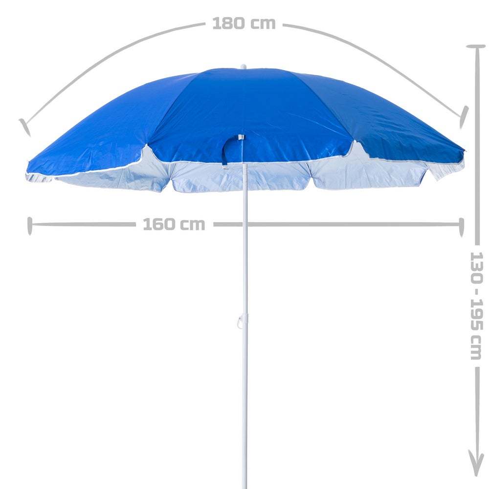 Pack de sombrilla de playa de 8 varillas y soporte de arena con protección solar UPF+50 Lola Home