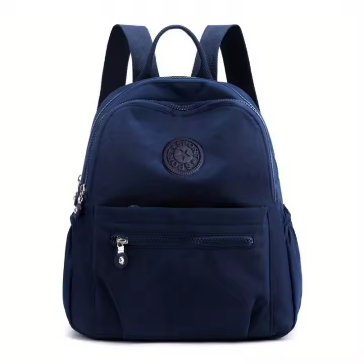 Mochila De Nylon De Color Sólido Ligera Para Viajes Y Escuela Mochila Casual Para Trabajo Y Viajes Puede Colgarse En Maleta - 1