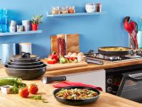 Ingenio Easy On - Juego de 3 Sartenes 22/24/26 cm + 2 Cazos 16/18 cm + Mango Extraible + 4 Accesorios, No Apto Inducción, Antiadherentes, Sin PFOA, aptos lavavajas y Horno - details 3