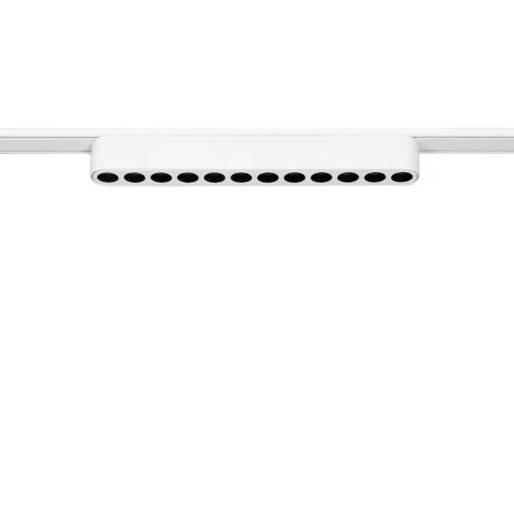 Ledkia Foco Carril Lineal LED Magnético 25mm SuperSlim 12W 48V Blanco Grid 222mm 4000K Blanco Neutro - 1
