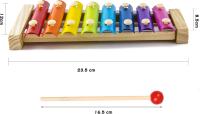 Xilófono para niños, ininstrument musical de Madera para niños, juguetes musicales, Glockenspiel Arcoíris para niños, Juguete Educativo para niños, percusión para músicos en cernes - details 0
