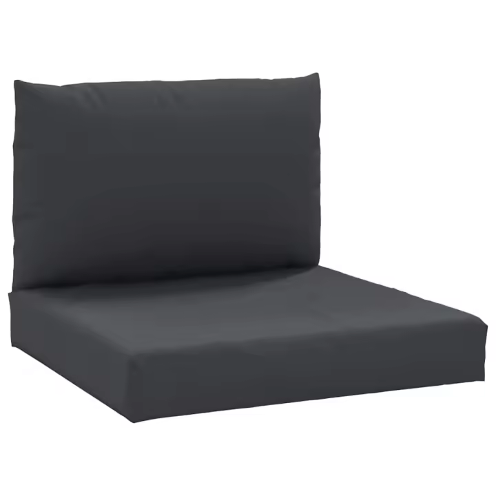 vidaXL Cojines para palets 2 unidades tela Color Antracita,  Gris,  Crema y mas Cojín Decorativo de Asiento Cojines de muebles de salon - 1