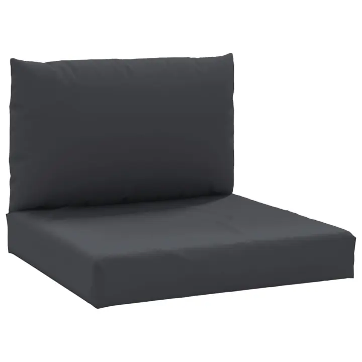 vidaXL Cojines para palets 2 unidades tela Color Antracita,  Gris,  Crema y mas Cojín Decorativo de Asiento Cojines de muebles de salon - 1
