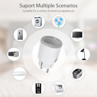 Enchufe Inteligente Matter Wifi 16A Medidor De Energía Control Remoto EU Enchufe Compatible Con Tuya Homekit Echo Alexa Google Home Smartlife - details 6