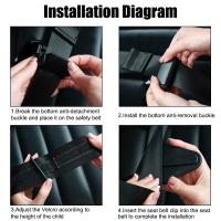 Cinta De Corrección Para Cinturón De Seguridad De Coche 30x6cm Universal Para Niños Y Bebés Accesorio De Estilo De Asiento Del Coche - details 3