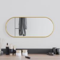 vidaXL Espejo de Pared Ovalado Dorado Decoración Colgante Dormitorio Tocador Color Negro,  Dorado,  Plateado y mas - details 0