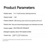 Kit De Limpieza Para Teclado 7 En 1 Con Removedor De Tapas De Teclas Y Cepillo Multifuncional Para Laptops Airpods Y Teléfono - details 12