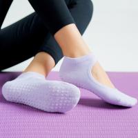 Calcetines De Yoga Para Mujer Algodón Peinado Antideslizantes Para Pilates Fitness Danza Profesional Calcetines Deportivos - details 5