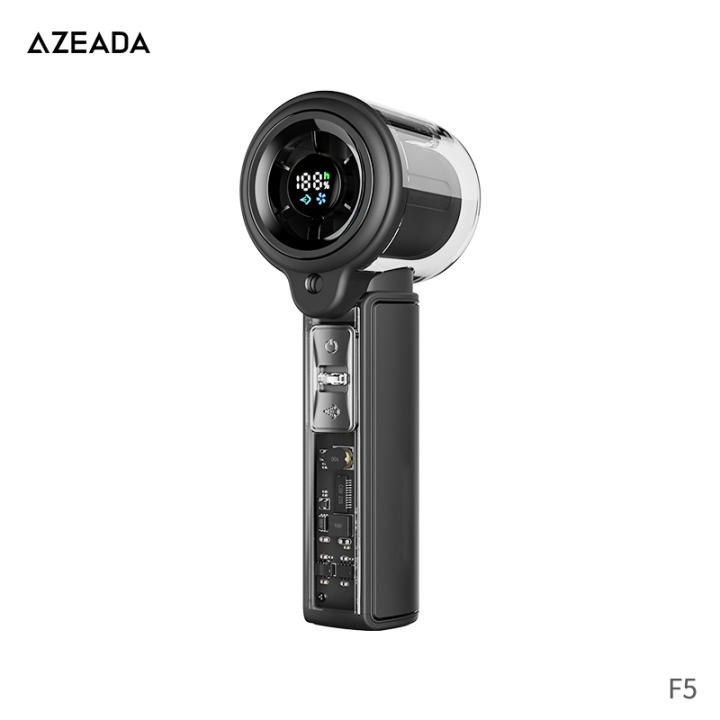 AZEADA Miniventilador portátil de mano, ventilador de pulverización y humidificador recargable, depósito de agua de… — oferta en Miravia