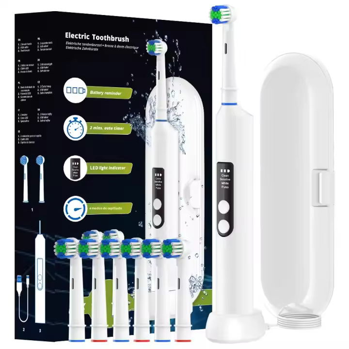 Cepillo De Dientes Eléctrico Inalámbrico Con Rotación Inteligente Recargable Compatible Con Cabezas De Cepillo Oral B 4 Modos - 1