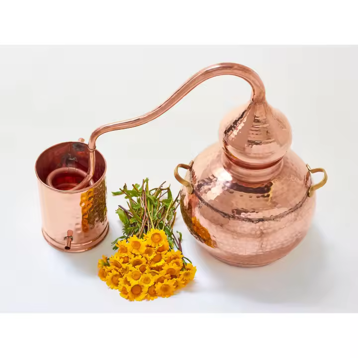 Evocalo Alambique Clásico en Cobre Artesanal con Serpentín Varios Tamaños - 1
