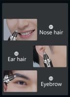 Kemei Trimmer De Pelo Del Nariz Y Orejas Cepillo De Limpieza Y Afeitadora Removedor De Vello Nasal Clipper Material ABS - details 4