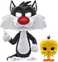 Funko  Silvestre y Piolín Tweety Sylvester Piolin  Flocked 309   Funko Pop Vinyl  Looney Toones  figura - details 1