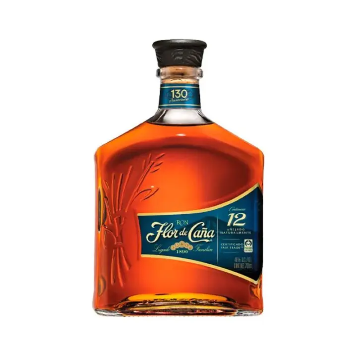 Flor de Caña 12 Años - Ron Ultra Premium Sostenible y Multipremiado 70Cl - 1