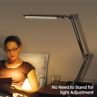 Lámpara De Escritorio LED Ajustable Doble Cabeza Para Monitor De Computadora Luz De Lectura Para Oficina Y Estudio Con Iluminación Plegable Moderna - details 14