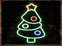 Cartel De Navidad Neón En Metal Para Decoración De Pared Ideal Para Sala De Estar Dormitorio De Niños Café Fiesta Club - details 4