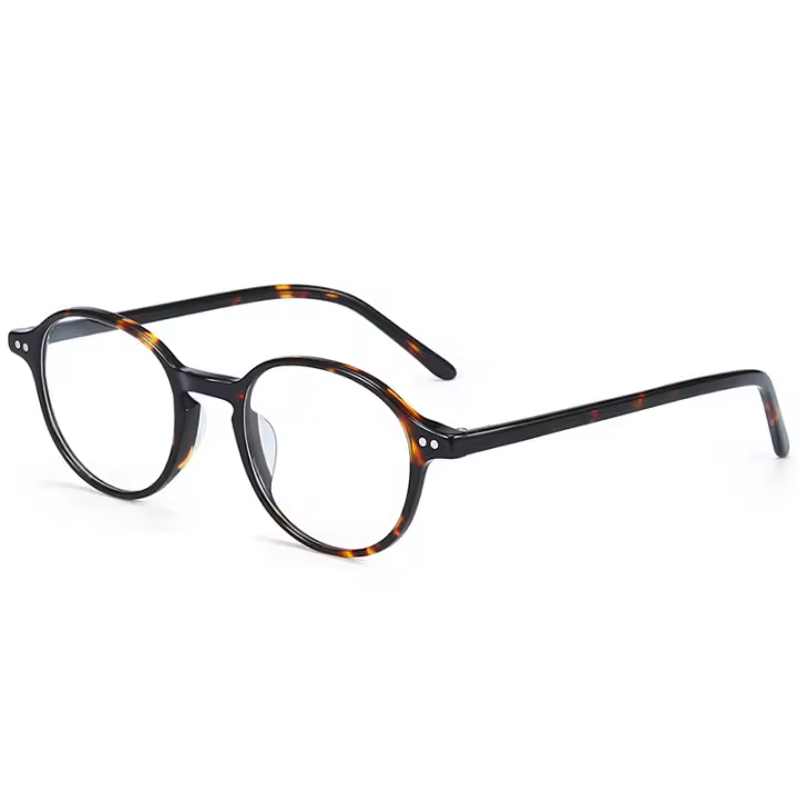 Gafas De Computadora Unisex Ultraligera De Acrílico Bloqueo De Luz Azul Estilo Óptico Moda Pantalla Circular Polímero De Carbono - 1