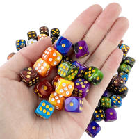 Juego De Dados D6 De Calidad Premium Con Puntos Redondos 12mm Colores Mixtos Pack De 10 Para Juegos De Mesa Y Tablero - details 1