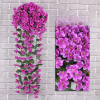 Vine De Rosas Para Colgar En La Pared Decoración Para Sala De Estar Flores De Seda Plásticas Artesanía De Flores Colgantes Plantas Creativas - details 0