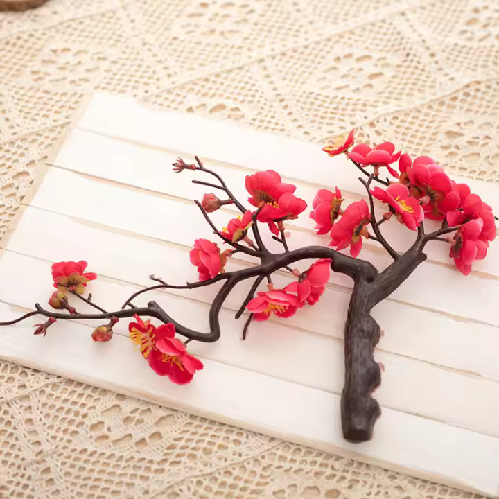  Flores Artificiales De Cerezo Silken Para Invierno Decoración De Mesa Para Bodas Y Fiestas En El Salón De Estar - 1