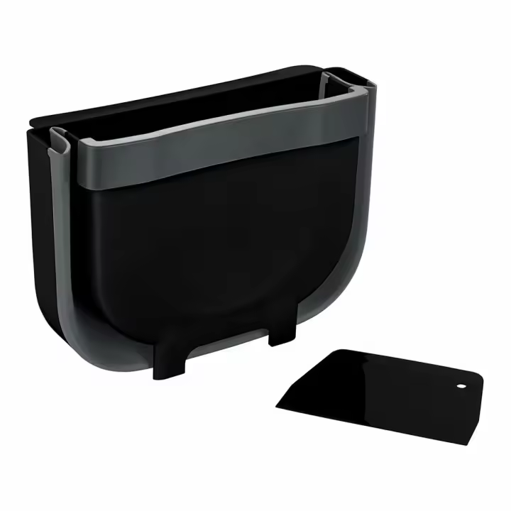 Cubo de basura para puerta de armario Wenko Fago 55028100 5 L Negro Plegable - 1