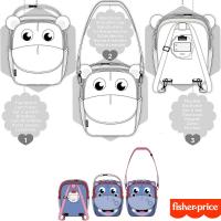 Mochila termica infantil de hipopotamo 3 en 1 FISHER PRICE, mochilas de guarderia y preescolar, bolsa termica infantil para bebes ARDITEX - details 6