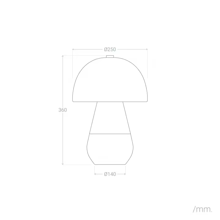 Ledkia Lámpara de Mesa Metal Telia Negro - 1
