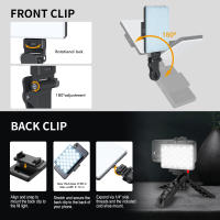 Lámpara De Video LED Portátil Con Clip Para Teléfono Laptop Computadora 2000mAh Recargable Para Videoconferencia Vlog Luz - details 14