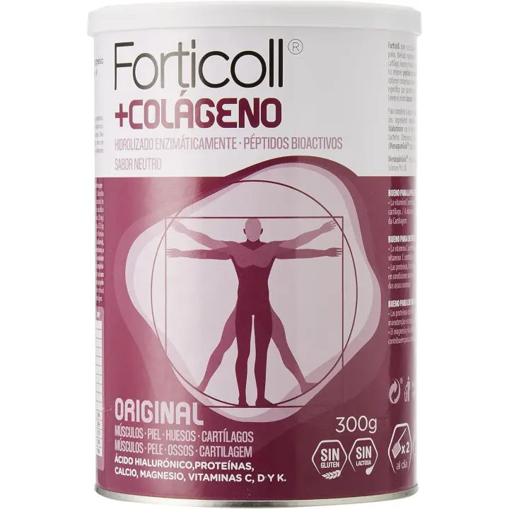 FORTICOLL COLAGENO ORIGINAL 300 GR HIDROLIZADO ENZIMATICAMENTE CON PEPTIDOS BIOACTIVOS PARA MUSCULOS - PIEL - CARTILAGOS - 1