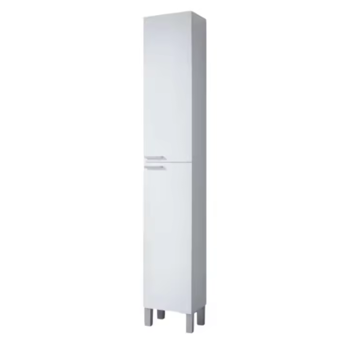 Miroytengo Columna de Baño Auxiliar Amara Blanco Brillo 30x182x25 cm - 1