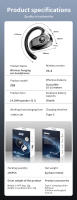 Z66 Auriculares Bluetooth Deportivos V5.4 Sin Cables Con Tiempo De Espera Largo Auriculares Abiertos OWS Sin Insertarse En El Oído - details 11