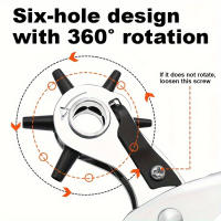 Pulgar De Cuero Para Agujeros Pesado Duty Pulgar De Ojo Y Barra De Mezcla Herramienta De Perforación Manual Para Cinturón - details 3