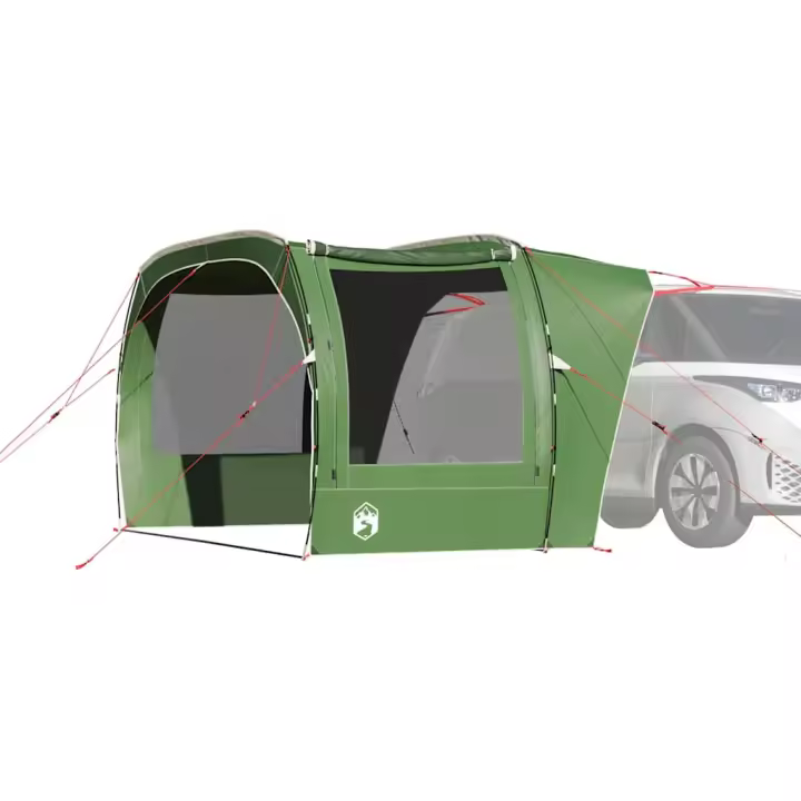 vidaXL Carpa para coche impermeable en color Verde/Azul - 1