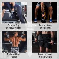 Guantes De Fitness Para Hombres Y Mujeres 2pcs Con Gancho De Elevación Y Correa Para Mano Soporte De Agarre Fuerte Para Entrenamiento De Fuerza En Los Brazos - details 4