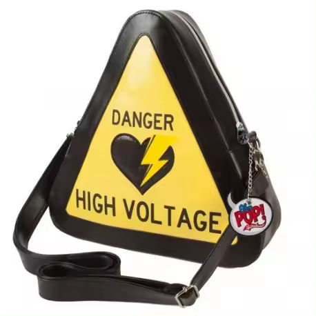 Oh My Pop High Voltage Warning Bag-Backpack, Yellow - 1