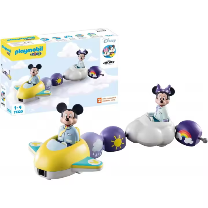 Playmobil 71320. 1.2.3 Disney. Mickey y Minnie Tren Nube - 1