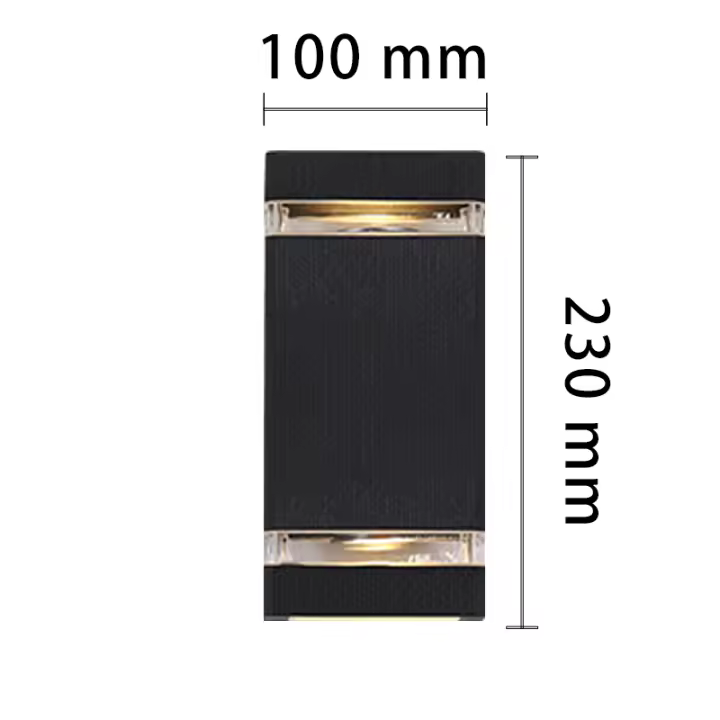 Lámpara De Pared Impermeable Con Inducción Doble Cabeza Para Jardín Y Courtyard LED Fuente De Luz Moderna E27 Incluida - 1