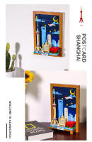 Bloques De Construcción Pequeños WG4921 Murales De La Ciudad De Shanghai Juguete Decorativo Para Niños Regalo Para Niños - details 3