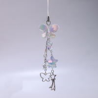 Cadena De Teléfono Azul Y2K Con Encanto De Mariposa Y Estrella Lanyard De Llave INS Decoración De Bolsa Y Cámara Antipérdida - details 0