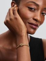 Pandora - Pulsera de Cadena de serpiente con Cierres de corazón Infinity brilliant Moments - Baño de Oro de 14 K - details 2